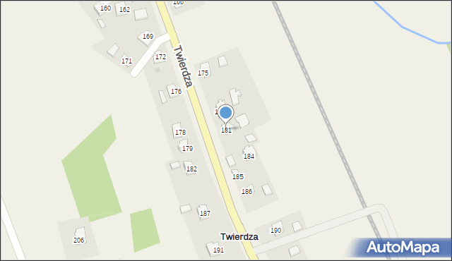 Twierdza, Twierdza, 181, mapa Twierdza