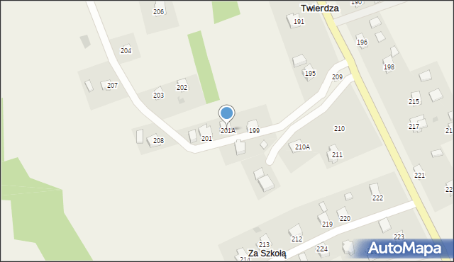 Twierdza, Twierdza, 201A, mapa Twierdza