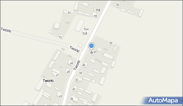 Tworki, Tworki, 48, mapa Tworki