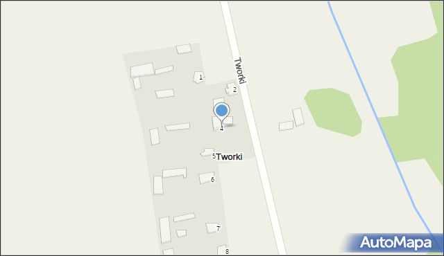 Tworki, Tworki, 4, mapa Tworki