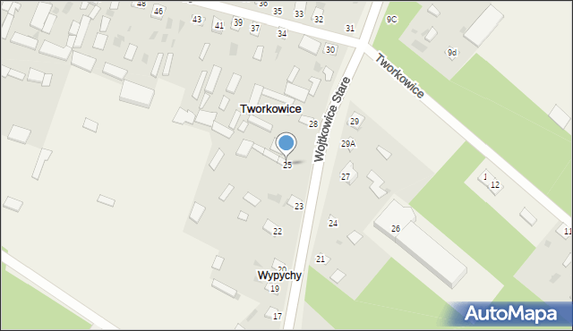 Tworkowice, Tworkowice, 25, mapa Tworkowice