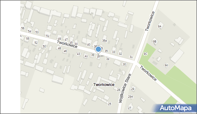 Tworkowice, Tworkowice, 37, mapa Tworkowice