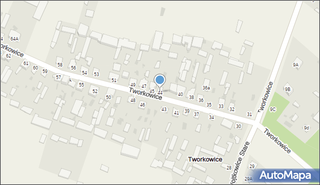 Tworkowice, Tworkowice, 44, mapa Tworkowice