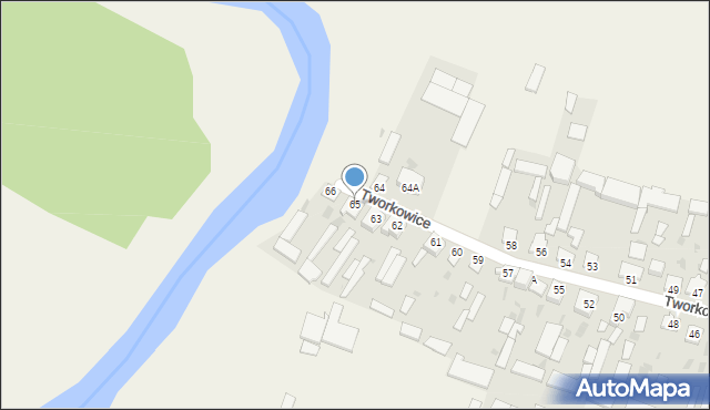 Tworkowice, Tworkowice, 65, mapa Tworkowice
