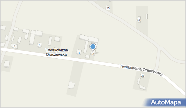 Tworkowizna Oraczewska, Tworkowizna Oraczewska, 2, mapa Tworkowizna Oraczewska