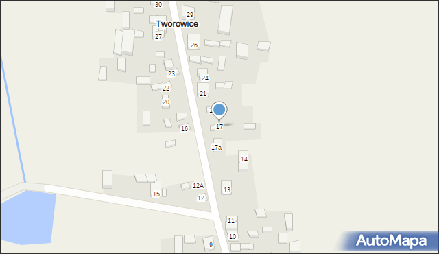 Tworowice, Tworowice, 17, mapa Tworowice