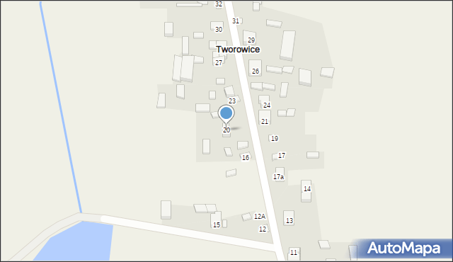 Tworowice, Tworowice, 20, mapa Tworowice