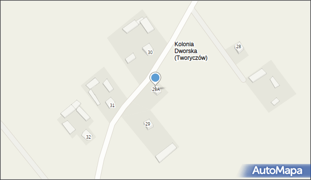 Tworyczów, Tworyczów, 29A, mapa Tworyczów