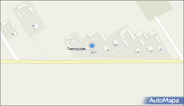 Tworyczów, Tworyczów, 46, mapa Tworyczów