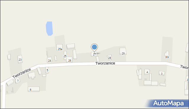 Tworzanice, Tworzanice, 27, mapa Tworzanice