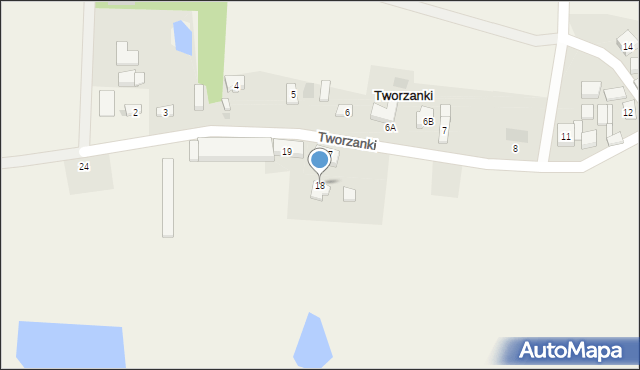 Tworzanki, Tworzanki, 18, mapa Tworzanki