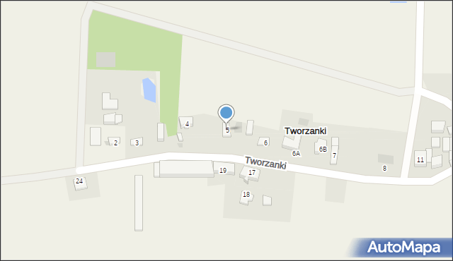 Tworzanki, Tworzanki, 5, mapa Tworzanki