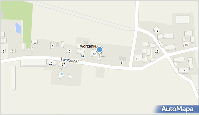 Tworzanki, Tworzanki, 7, mapa Tworzanki
