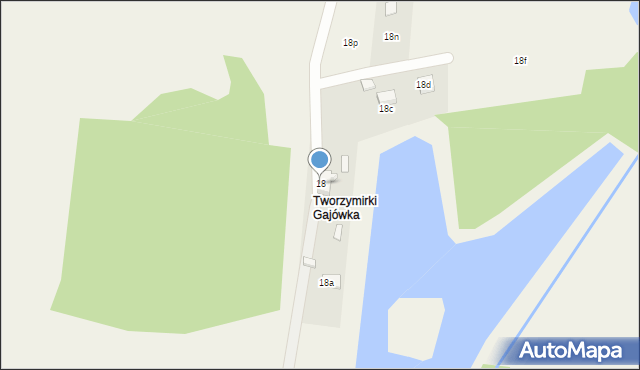 Tworzymirki Górne, Tworzymirki Górne, 18, mapa Tworzymirki Górne