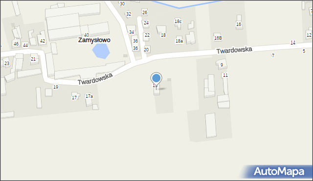 Zamysłowo, Twardowska, 15, mapa Zamysłowo