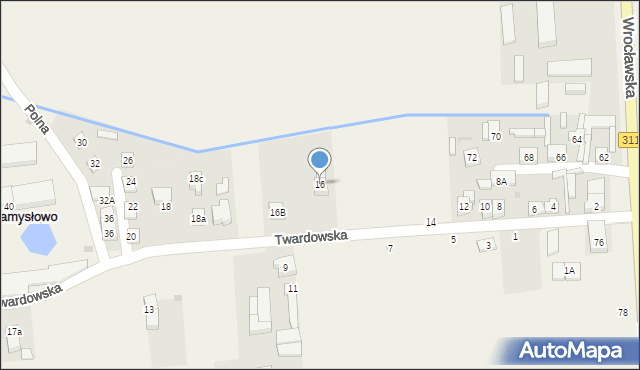 Zamysłowo, Twardowska, 16, mapa Zamysłowo