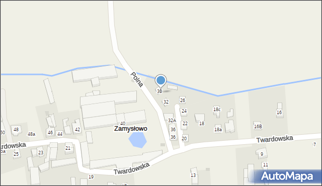 Zamysłowo, Twardowska, 30, mapa Zamysłowo