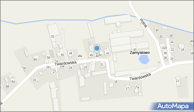 Zamysłowo, Twardowska, 44, mapa Zamysłowo