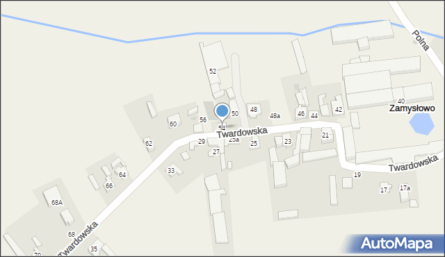 Zamysłowo, Twardowska, 54, mapa Zamysłowo