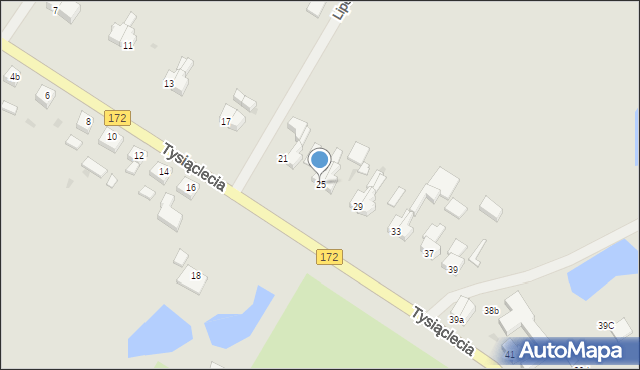 Barwice, Tysiąclecia, 25, mapa Barwice