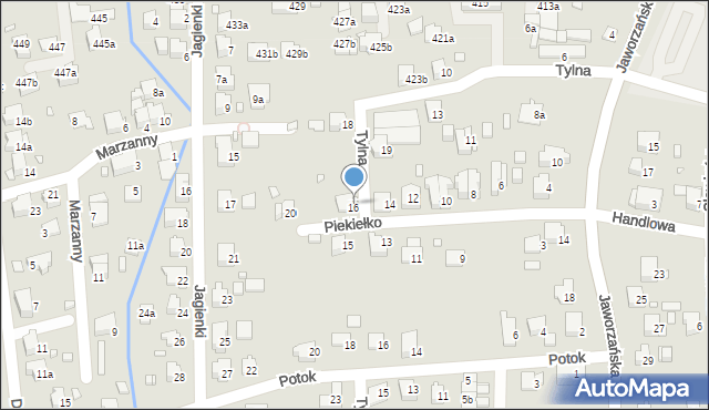 Bielsko-Biała, Tylna, 24, mapa Bielsko-Białej