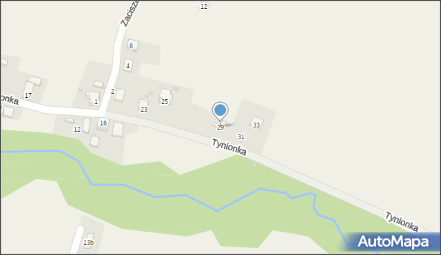 Cisiec, Tynionka, 29, mapa Cisiec