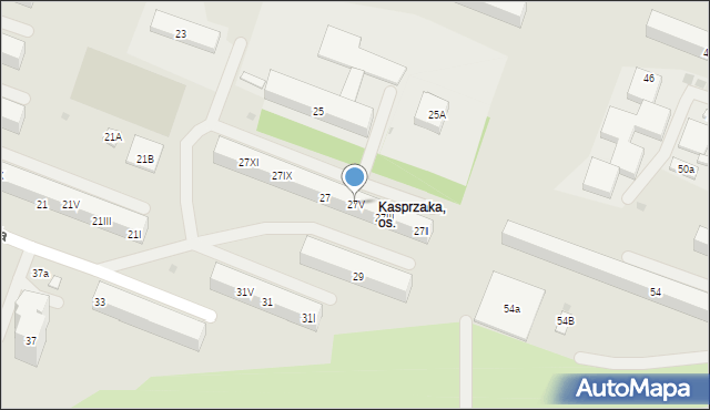 Dąbrowa Górnicza, Tysiąclecia, 27V, mapa Dąbrowa Górnicza