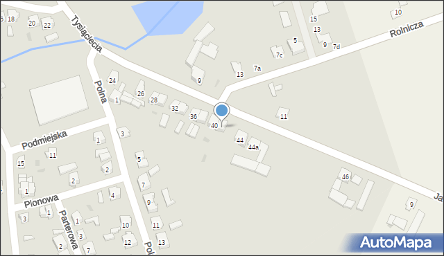 Janowiec Wielkopolski, Tysiąclecia, 42, mapa Janowiec Wielkopolski