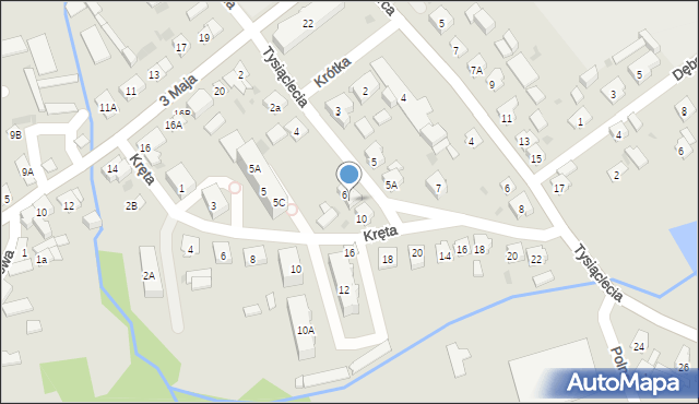 Janowiec Wielkopolski, Tysiąclecia, 8, mapa Janowiec Wielkopolski