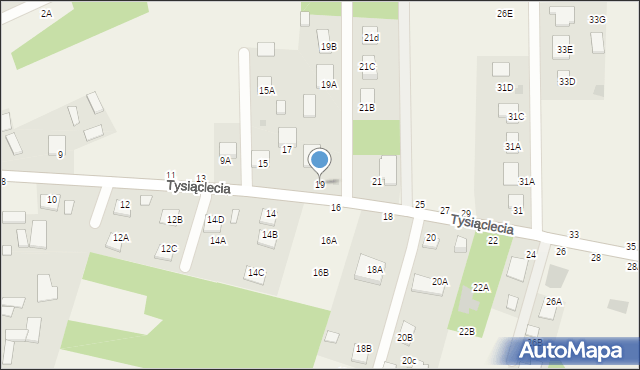 Jastkowice, Tysiąclecia, 19, mapa Jastkowice