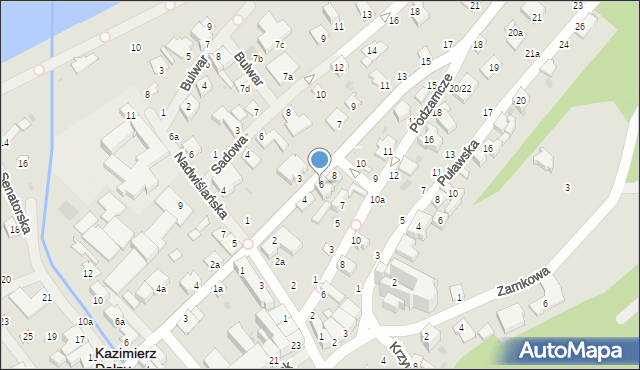 Kazimierz Dolny, Tyszkiewicza Tadeusza, dr., 6, mapa Kazimierz Dolny