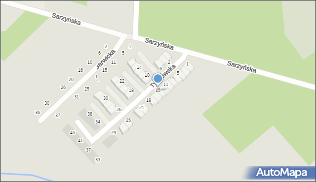 Koszalin, Tychowska, 15, mapa Koszalina