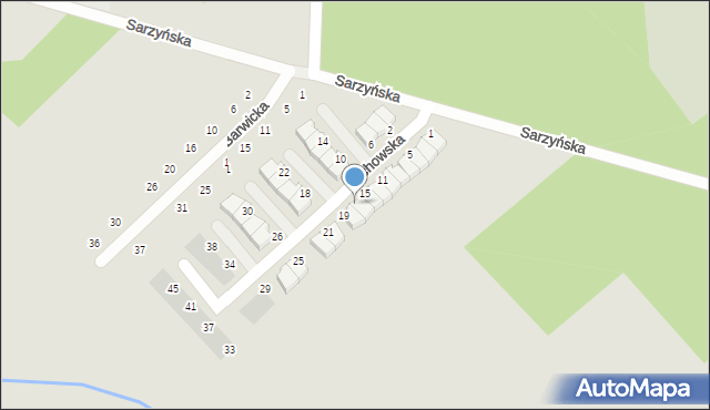 Koszalin, Tychowska, 17, mapa Koszalina