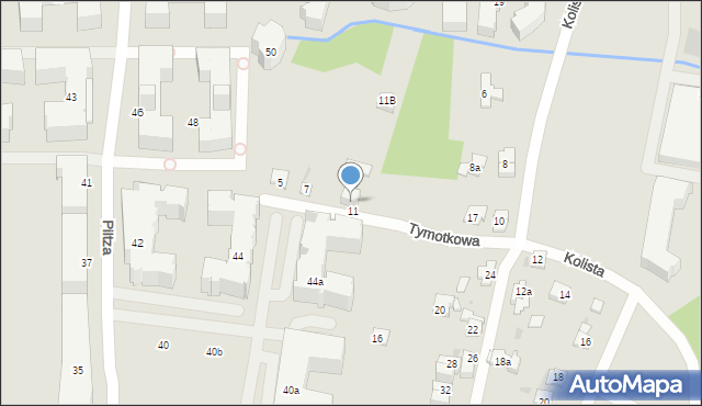 Kraków, Tymotkowa, 9, mapa Krakowa