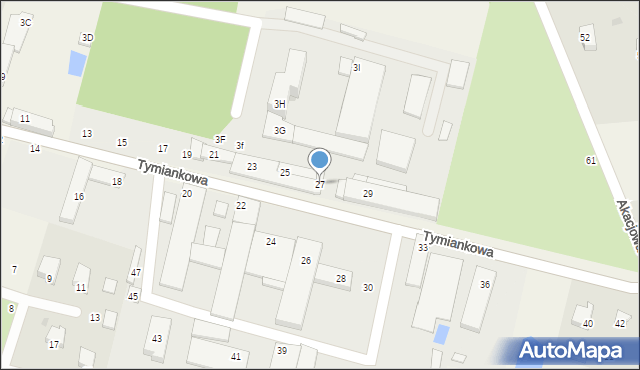 Ksawerów, Tymiankowa, 27, mapa Ksawerów