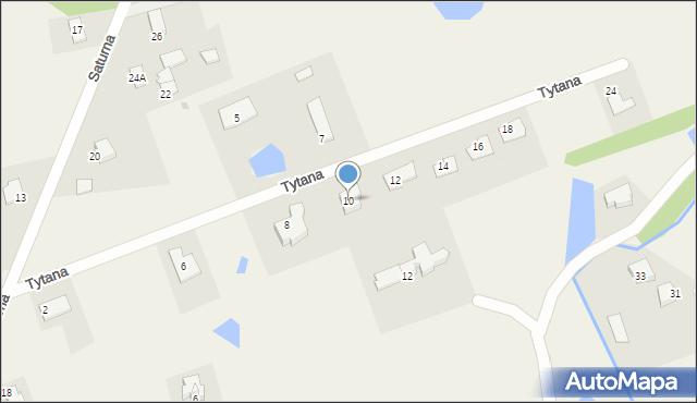 Nowa Wieś, Tytana, 10, mapa Nowa Wieś