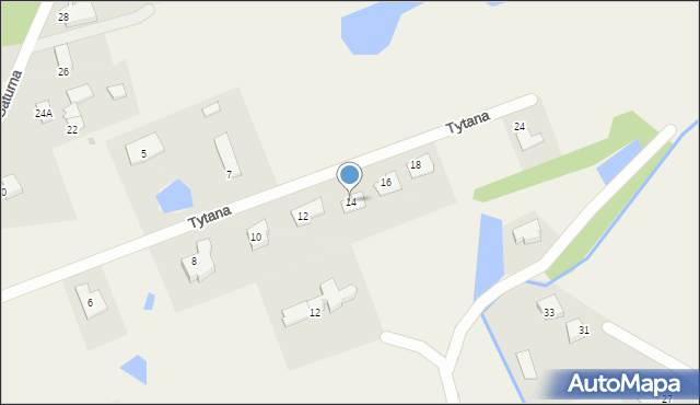 Nowa Wieś, Tytana, 14, mapa Nowa Wieś