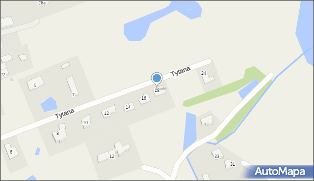 Nowa Wieś, Tytana, 18, mapa Nowa Wieś