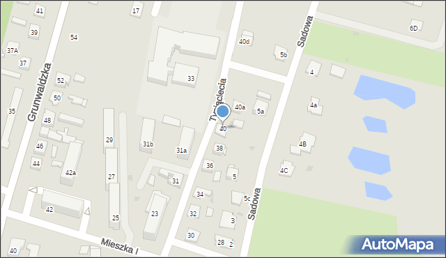 Nowe Miasto Lubawskie, Tysiąclecia, 40, mapa Nowe Miasto Lubawskie