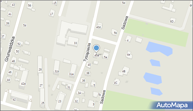 Nowe Miasto Lubawskie, Tysiąclecia, 40a, mapa Nowe Miasto Lubawskie