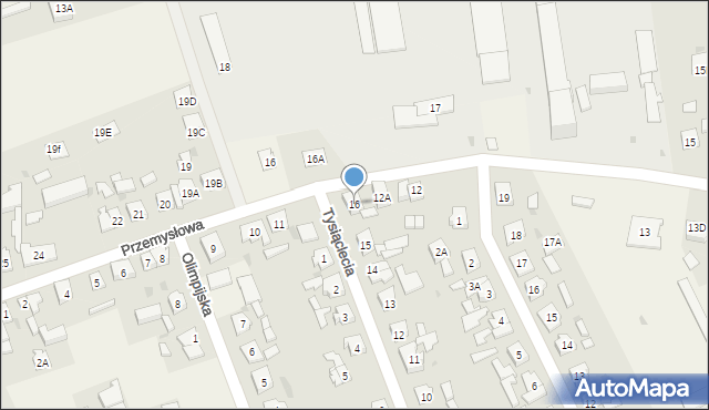 Osiek nad Notecią, Tysiąclecia, 16, mapa Osiek nad Notecią