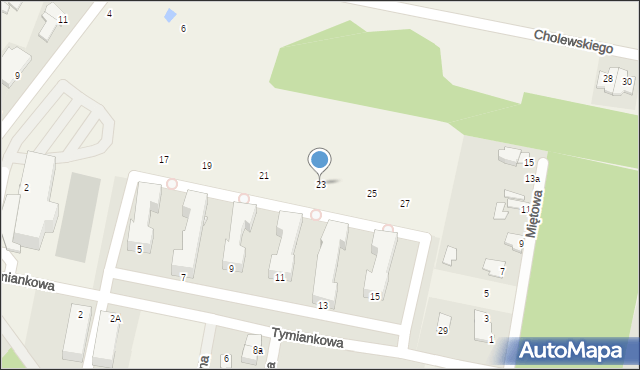 Osielsko, Tymiankowa, 23, mapa Osielsko