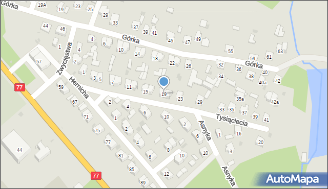Rudnik nad Sanem, Tysiąclecia, 19, mapa Rudnik nad Sanem
