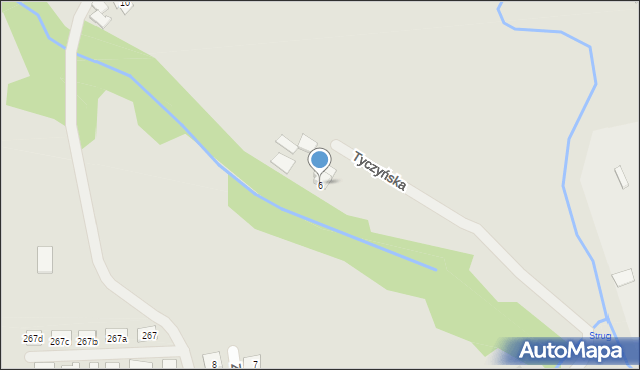 Rzeszów, Tyczyńska, 6, mapa Rzeszów