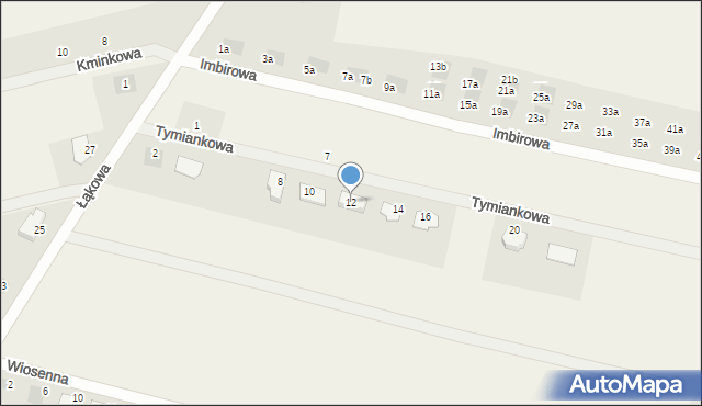 Skowarcz, Tymiankowa, 12, mapa Skowarcz