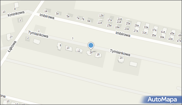 Skowarcz, Tymiankowa, 14, mapa Skowarcz