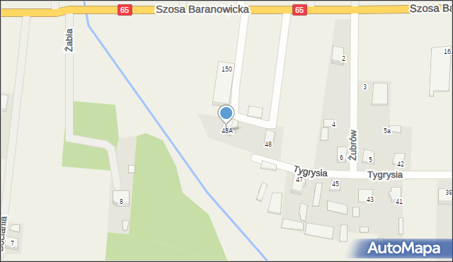 Sobolewo, Tygrysia, 48A, mapa Sobolewo