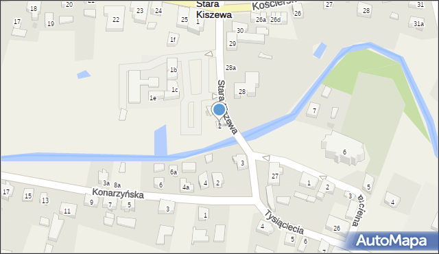 Stara Kiszewa, Tysiąclecia, 2, mapa Stara Kiszewa