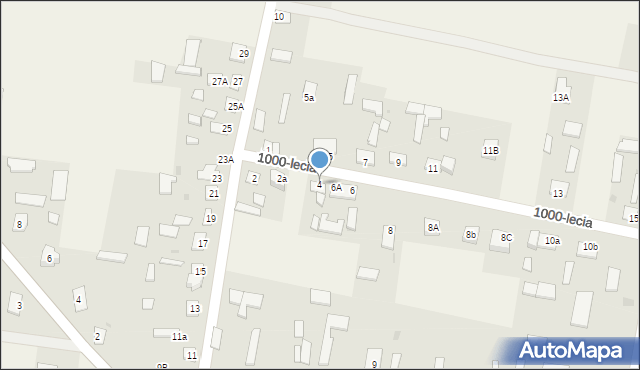 Stare Dłutowo, Tysiąclecia, 4, mapa Stare Dłutowo