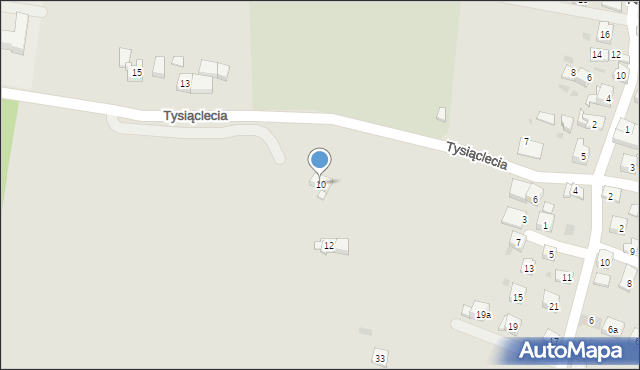 Sułkowice, Tysiąclecia, 10, mapa Sułkowice